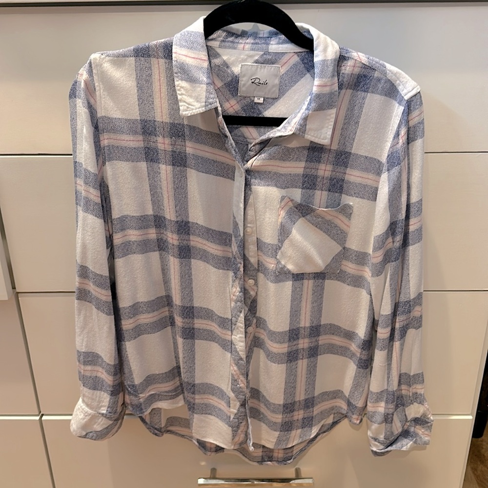 EUC rails boyfriend shirt